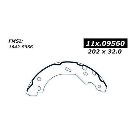 Centric Centric Premium Brake Shoes, Centric Parts 111.09560 111.0956